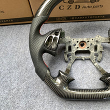Load image into Gallery viewer, CZD Autoparts For Acura 2004-2006 TL/TL Type R carbon fiber steering wheel gloss carbon fiber button cover