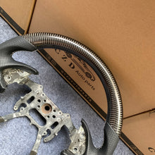 Load image into Gallery viewer, CZD Autoparts For 2004-2006 3thgen Acura TL carbon fiber steering wheel gloss carbon fiber top&bottom