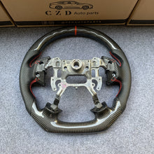 Load image into Gallery viewer, CZD Autoparts For 2004-2006 3thgen Acura TL carbon fiber steering wheel red stripe