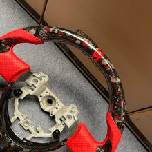 Load image into Gallery viewer, CZD auto parts carbon fiber steering wheel for Toyota 86 (GT86) 2012-2016 with red flakes forged carbon fiber