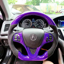 Load image into Gallery viewer, CZD 2015-2020 Acura TLX Purple carbon fiber steering wheel