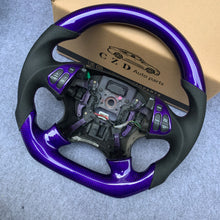 Load image into Gallery viewer, CZD 2004-2006 Acura TL Type R custom steering wheel with Purple carbon fiber