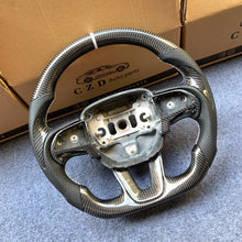 Load image into Gallery viewer, CZD auto parts for Dodge Charger 2015-2021 carbon fiber steering wheel with carbon fiber thumb grips