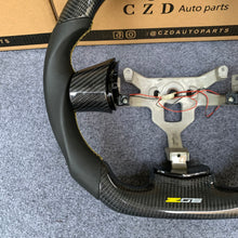 Load image into Gallery viewer, CZD auto parts for  Chevrolet Corvette C6 Z06 C6 2005-2013 carbon fiber steering wheel with yellow logo