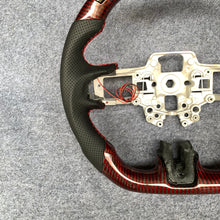 Load image into Gallery viewer, CZD Autoparts for  Ford SHELBY GT350R GENUINE 2018-2021 carbon fiber steering wheel with led and black perforated leather sides