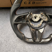 Load image into Gallery viewer, CZD autoparts for Nissan GTR R50 2017-2022 carbon fiber steering wheel with  orange stripe line