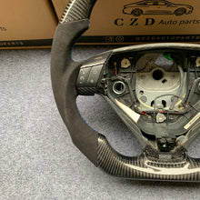 Load image into Gallery viewer, CZD auto parts for volvo s60 2005-2009 carbon fiber steering wheel with blue stripe line