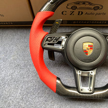 Load image into Gallery viewer, CZD auto parts for Macan models 2014 - 2022 carbon fiber steering wheel with airbag cover
