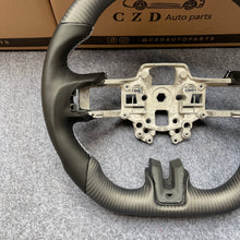 Load image into Gallery viewer, 2018-2023 Ford Mustang/SHELBY GT350 carbon fiber steering wheel from czd smooth leather