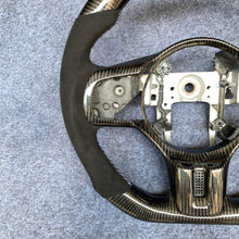 Load image into Gallery viewer, CZD auto parts carbon fiber steering wheel for Mitsubishi Lancer Evolution Evo 10 with white stripe