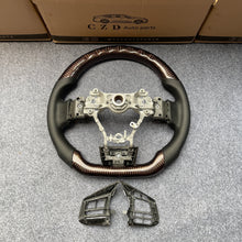 Load image into Gallery viewer, CZD auto parts for Subaru WRX STI  2015-2020 carbon fiber steering wheel with red wire carbon fiber