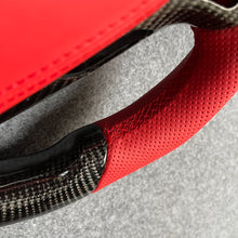 Load image into Gallery viewer, CZD autoparts for Infiniti G25 G35 G37 G37X 2007-2015 carbon fiber steering wheel with red airbag cover