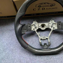 Load image into Gallery viewer, CZD auto parts for Subaru WRX STI  2015-2020 carbon fiber steering wheel with red stitching