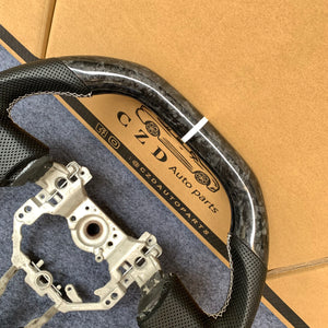czd auto parts carbon fiber steering wheel for Toyota FRS 2012-2016 with perforated leather