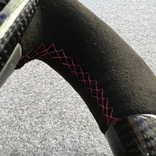 Load image into Gallery viewer, CZD auto parts for  Mercedes Benz W205 AMG C43 GLA 45 C218 W213 X253 C253 W166 W222 R172 R231  carbon fiber steering wheel with alcantara leather pink stitching