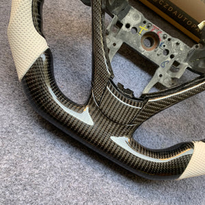 czd auto parts carbon fiber steering wheel for Acura TL/ILX with white stripe