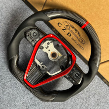 Load image into Gallery viewer, CZD auto parts forToyota Avalon 2018-2022 carbon fiber steering wheel with red trim