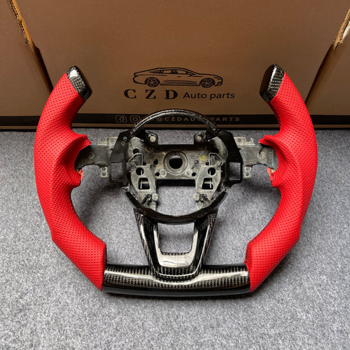 czd auto parts carbon fiber steering wheel for Acura TLX 2022+ with cut top flat bottom shape
