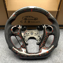 Load image into Gallery viewer, CZD auto parts for Honda Ridgeline 2017-2020 carbon fiber steering wheel with  forged red flakes carbon &amp; led