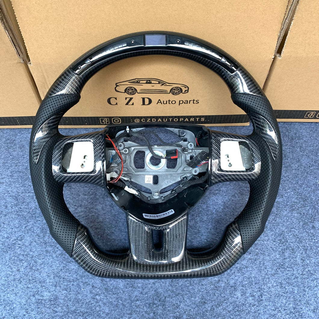 CZD auto parts carbon fiber steering wheel for Dodge (SRT) Challenger 2011-2014