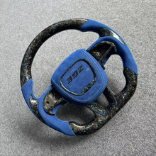 Load image into Gallery viewer, CZD auto parts for Dodge Durango 2018-2021 carbon fiber steering wheel with blue suede 392 logo airbag cover