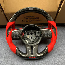 Load image into Gallery viewer, CZD auto parts for Jeep Grand Cherokee 2011-2013 carbon fiber steering wheel with LED &amp; alcantara leather side