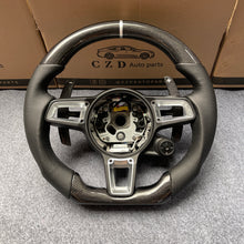 Load image into Gallery viewer, CZD auto parts for Cayenne 2015-2018 carbon fiber steering wheel with carbon paddle