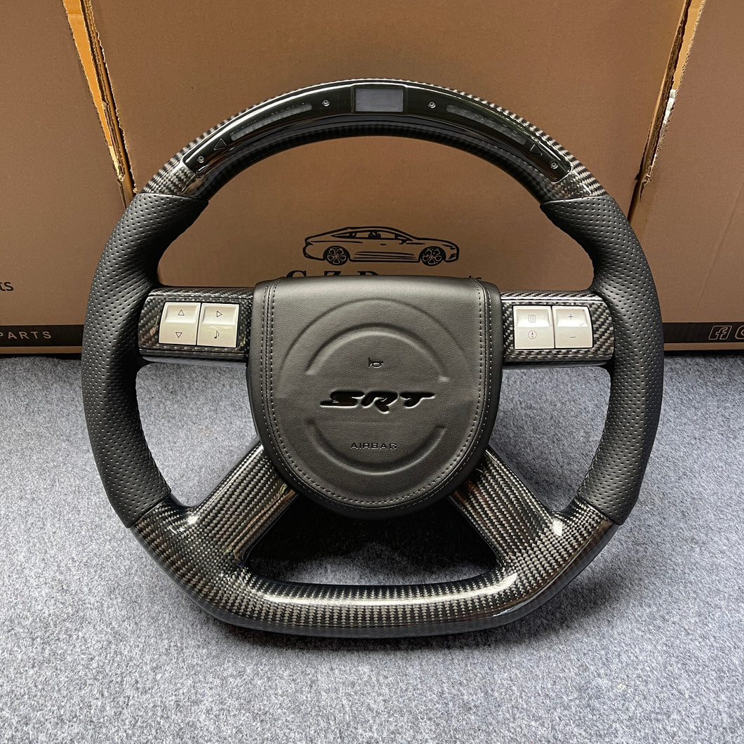 CZD auto parts carbon fiber steering wheel for Dodge Charger 2005-2010