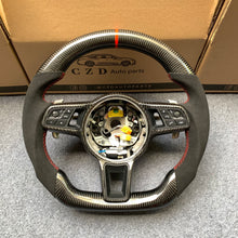 Load image into Gallery viewer, CZD auto parts for 2017-2023 Boxster / Cayman  carbon fiber steering wheel with alcantara  leather inside