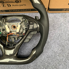 Load image into Gallery viewer, czd auto parts carbon fiber steering wheel for Acura TL/ILX with white stitch