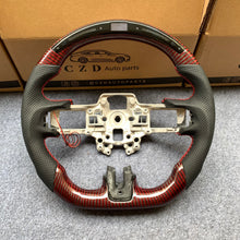 Load image into Gallery viewer, CZD auto parts for Ford Mustang 2018-2022 carbon fiber steering wheel with black &amp; red carbon