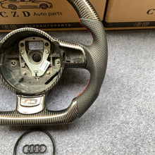 Load image into Gallery viewer, CZD auto parts for Audi R8 (42) 2010-2015 carbon fiber steering wheel with bottom logo