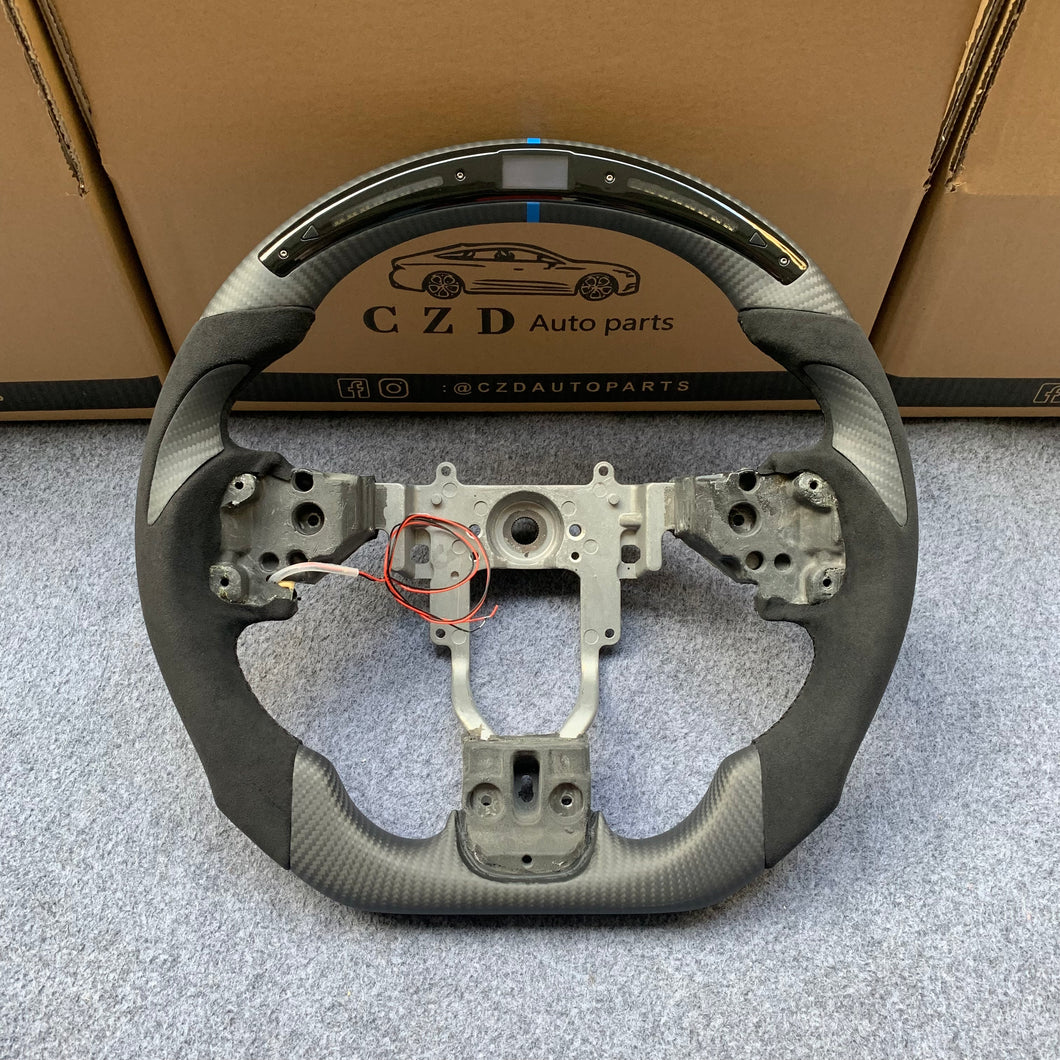 CZD auto parts carbon fiber steering wheel for Mitsubishi Lancer Evolution Evo 10 with matte carbon fiber