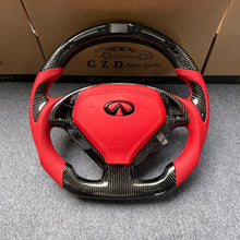 Load image into Gallery viewer, czd auto parts carbon fiber steering wheel for Infiniti G25 G35 G37 G37X 2007-2015