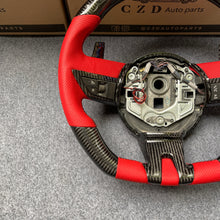 Load image into Gallery viewer, CZD auto parts carbon fiber steering wheel for camaro 2010-2011 with gloss carbon fiber paddle shifters