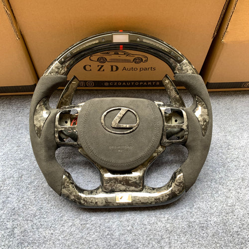 CZD auto parts carbon fiber steering wheel for Lexus IS250 IS300 IS350 2014-2020 with forged carbon fiber