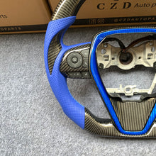Load image into Gallery viewer, CZD auto parts for Toyota  Avalon 2019-2022 carbon fiber steering wheel with blue leather