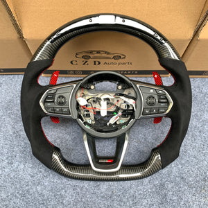 czd auto parts carbon fiber steering wheel for Acura TLX 2022+ with black alcantara