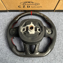 Load image into Gallery viewer, CZD auto parts for Dodge Charger 2015-2021 carbon fiber steering wheel with red stripe line