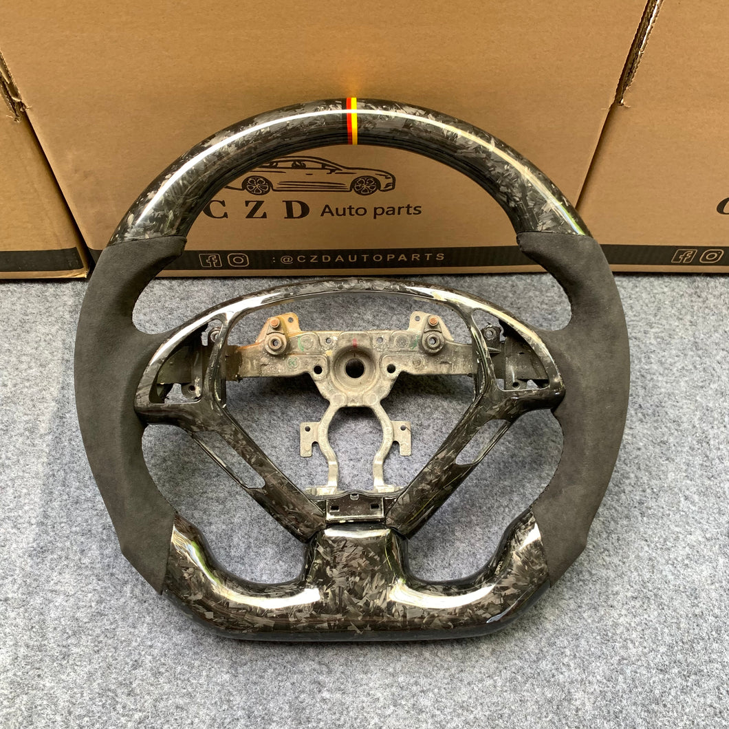 czd auto parts carbon fiber steering wheel for Infiniti G37 with forged carbon fiber