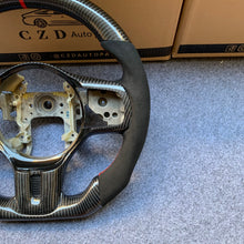 Load image into Gallery viewer, CZD auto parts for Mitsubishi Lancer Evolution Evo 10 carbon fiber steering wheel with alcantarar leather