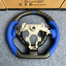 Load image into Gallery viewer, CZD autoparts for Nissan GTR R35 2009-2016 steering wheel with blue perforated leather side