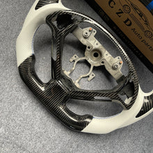 Load image into Gallery viewer, CZD autoparts for  Infiniti Q40 Q60 2014-2015 carbon fiber steering wheel with gloss black carbon fiber in the top and bottom