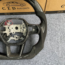 Load image into Gallery viewer, CZD auto parts for Honda 11th gen Civic XI 2021-2022 carbon fiber steering wheel with alcantara leather side