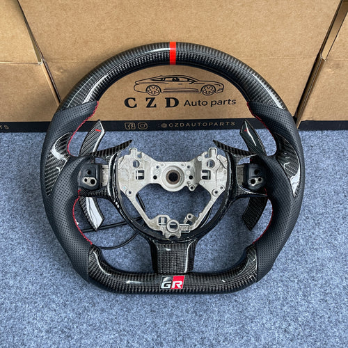 czd auto parts carbon fiber steering wheel for Toyota 86 with paddle shifters