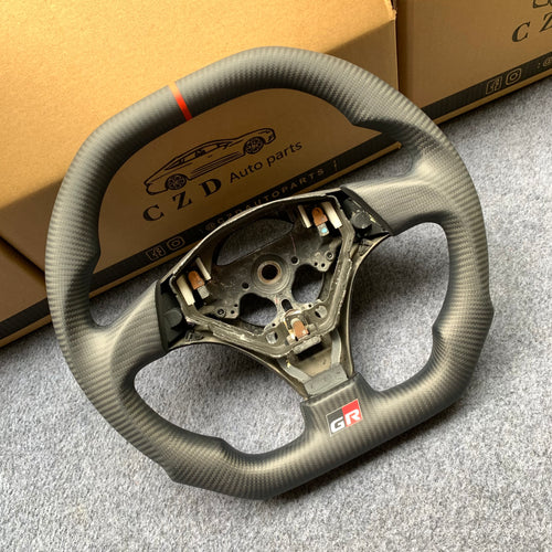 czd auto parts carbon fiber steering wheel for 1998 Toyota Rav 4 with matte black leather