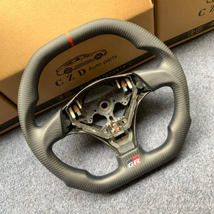czd auto parts carbon fiber steering wheel for 1998 Toyota Rav 4 with matte black leather