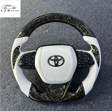 Load image into Gallery viewer, CZD auto parts for Toyota Avalon 2019-2022 carbon fiber steering wheel  with  golden flakes carbon