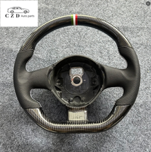 Load image into Gallery viewer, CZD auto part for Lamborghini Gallardo 2004-2014  carbon fiber steering wheel with three stripe line