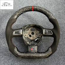 Load image into Gallery viewer, CZD auto parts for Audi A3 (8P) Sportback carbon fiber steering wheel with forged carbon fiber